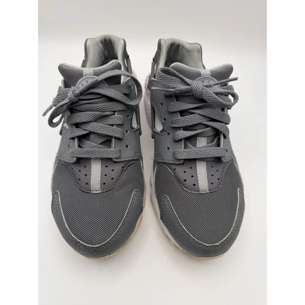 Nike Air Huarache Run GS Gray White Sneakers Youth Size 4.5Y Boys Girls Running